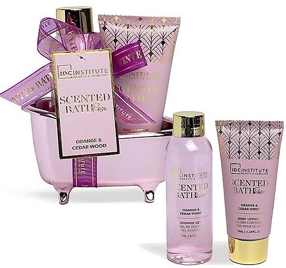 Набор - IDC Institute Scented Bath Rose Mini Set (sh/gel/100ml + b/lot/50ml)  — фото N2