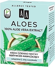 Крем для обличчя живильний і зволожувальний - AA Cosmetics Aloes Day and Night Cream — фото N4