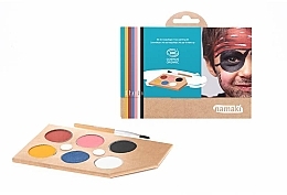 Набор для аквагрима для детей - Namaki Rainbow 6-Color Face Painting Kit (f/paint/15g + brush/1pc + acc/5pcs) — фото N1