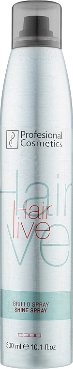 Спрей-блеск для волос - Profesional Cosmetics Hairlive Shine Spray — фото N1