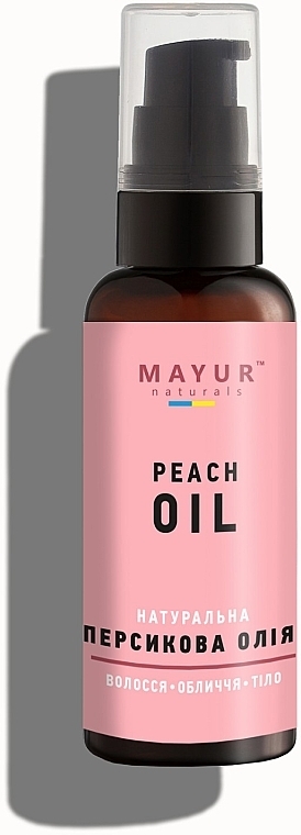 Масло персиковое натуральное - Mayur — фото N1