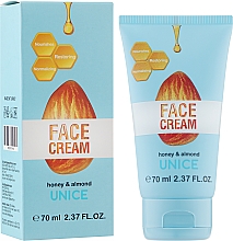 Крем для лица с прополисом и миндалем - Unice Honey & Almond Face Cream — фото N2