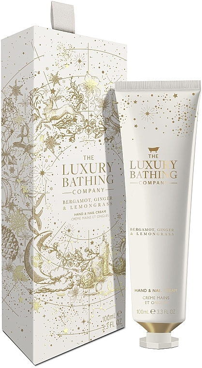 Крем для рук и ногтей в упаковке - Grace Cole The Luxury Bathing Bergamot Ginger & Lemongrass Hand And Nail Cream — фото N1