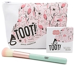 Набор - Toot! Blushing Flamingo Blush Bag Set (blush/3g + brush/1pcs + bag/1pcs) — фото N1