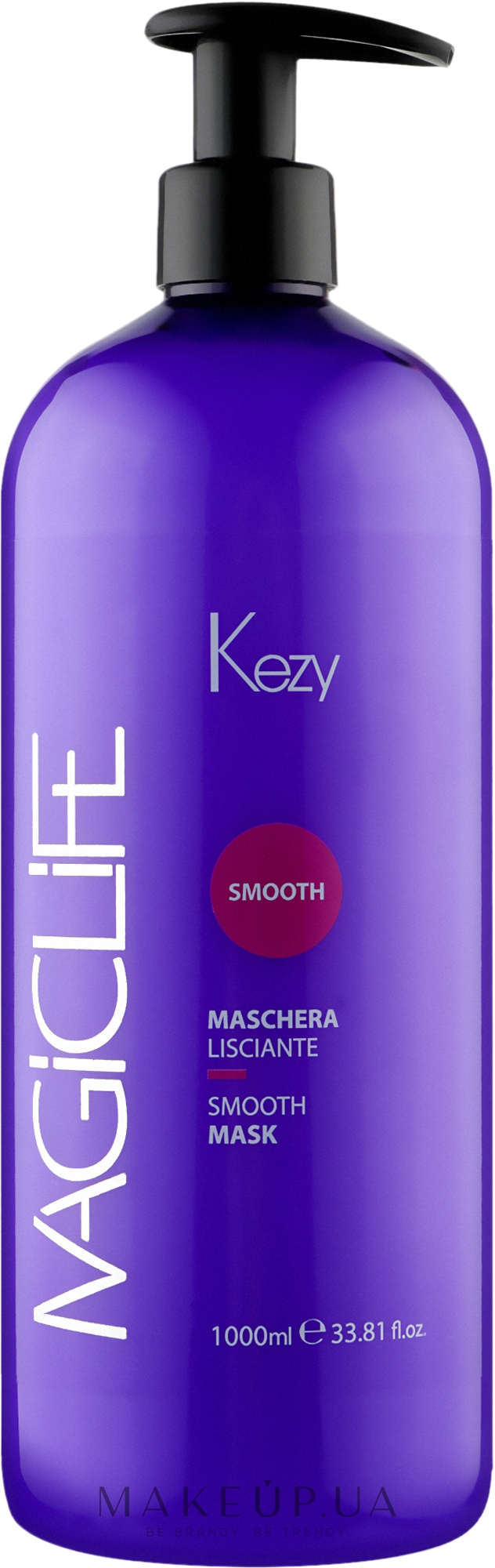 Маска "Розгладжувальна" для в'юнкого й неслухняного волосся - Kezy Magic Life Smooth Mask — фото 1000ml
