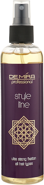 Рідкий лак-спрей ультрасильної фіксації - DeMira Professional Style Line — фото N4