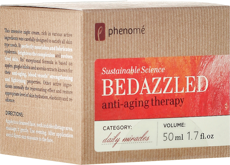 Відновлювальний нічний крем - Phenome Sustainable Science Bedazzled Anti-Aging Therapy — фото N1