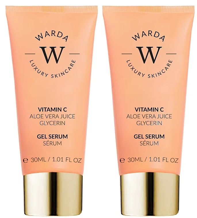 Набір - Warda Skin Glow Boost Vitamin C Gel Serum (gel/serum/2x30ml) — фото N1