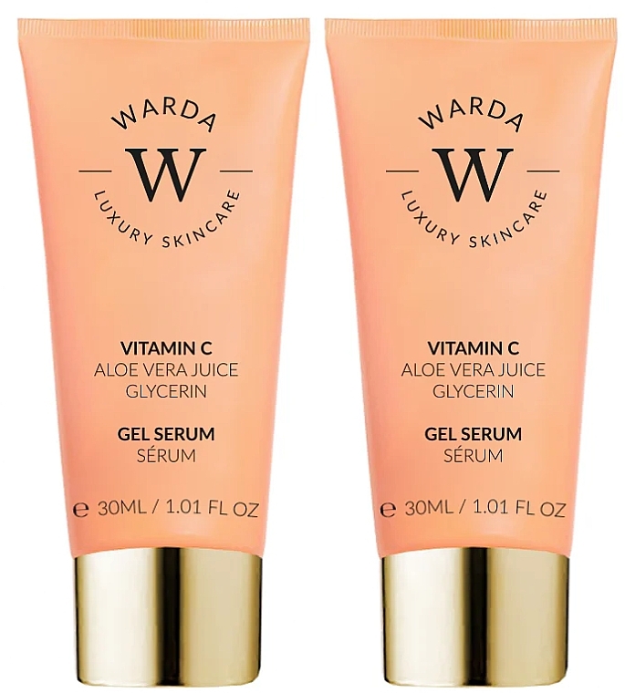 Набор - Warda Skin Glow Boost Vitamin C Gel Serum (gel/serum/2x30ml) — фото N1