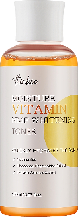 Увлажняющий витаминизированный тонер для осветления кожи лица - Thinkco Moisture Vitamin NMF Whitening Toner — фото N1