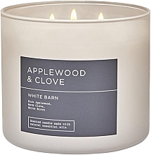 Ароматическая свеча с 3 фитилями - Bath And Body Works Applewood & Clove — фото N1