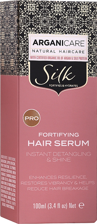 Сироватка для волосся - Arganicare Silk Fortifying Hair Serum — фото N2