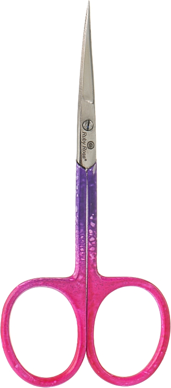 Ножницы для кутикулы розово-сиреневые, HB-155 - Ruby Rose — фото N1