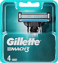 Змінні касети для гоління, 4 шт. - Gillette Mach3 — фото N10