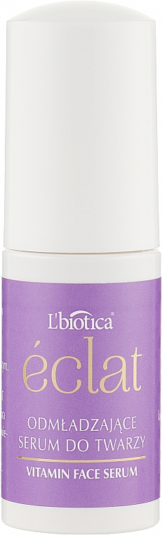 Омолоджувальна сироватка для обличчя - L'biotica Eclat Glow Serum Rejuvenating Face Serum