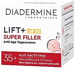 Парфумерія, косметика Денний крем для обличчя із захистом SPF 30 - Diadermine Lift+ Super Filler Anti-Age SPF 30 Day Cream