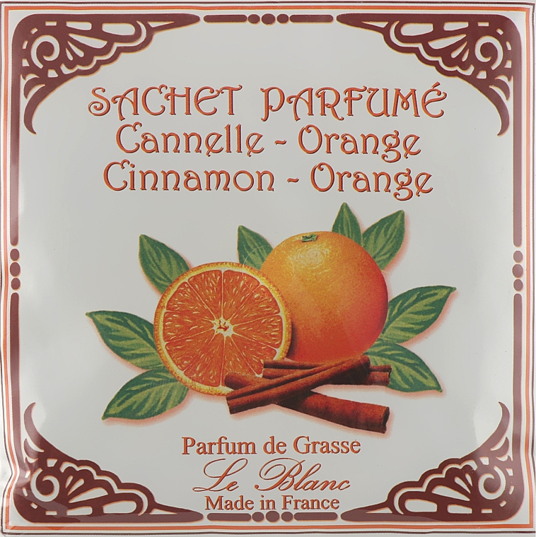 Ароматическое саше "Апельсин-корица" - Le Blanc Cannelle & Orange Sachet  — фото N1