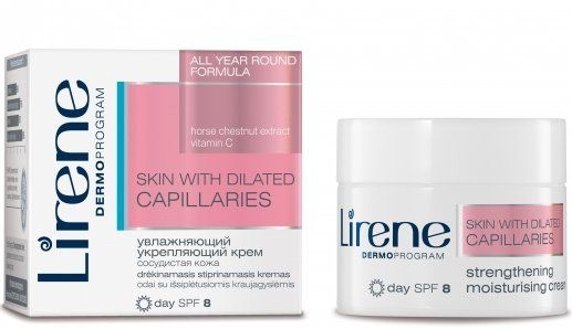 УЦЕНКА Увлажняющий укрепляющий крем для лица - Lirene Skin with Dilated Capillaries Strengthening Moisturising Cream*