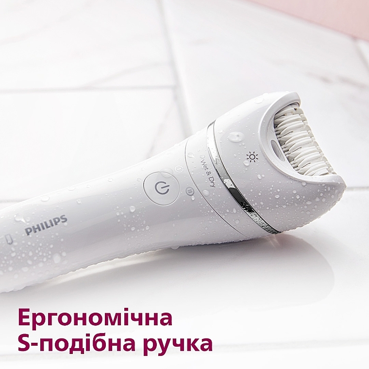 Епілятор для вологої та сухої епіляції - Philips Series 8000 BRE735/00 — фото N10