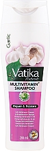 Парфумерія, косметика Мультивітамінний шампунь з екстрактом часнику - Dabur Vatika Garlic Multivitamin+ Shampoo Repair & Restore