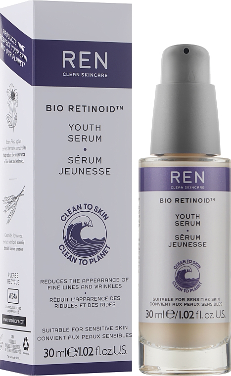 Антивікова сироватка для обличчя - Ren Bio Retinoid Youth Serum — фото N2