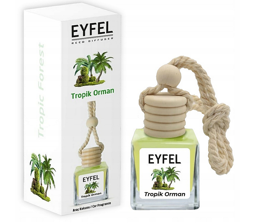 Аромадиффузор в машину "Тропический лес" - Eyfel Perfume Tropical Forest Car Fragrance — фото N1