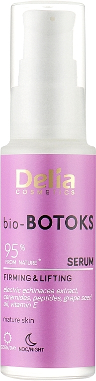 Зміцнювальна та ліфтингова біосироватка для обличчя - Delia bio-BOTOKS Firming & Lifting Serum — фото N1