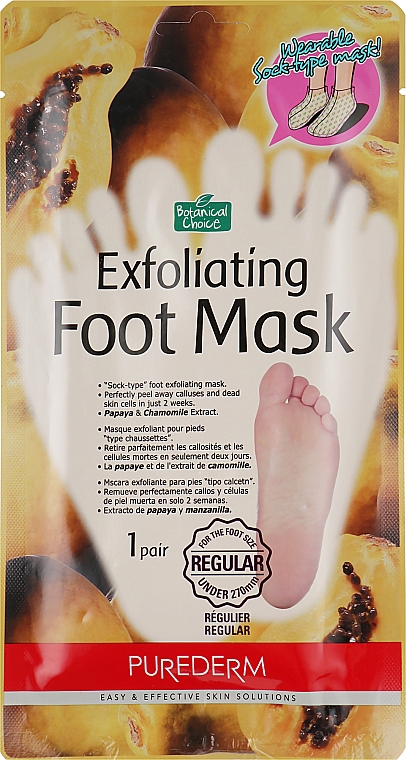Пилинг носочки для ног - Purederm Exfoliating Foot Mask