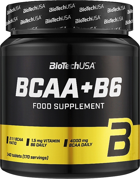 Комплекс аминокислот и витамина B6 - BioTechUSA BCAA+B6 Food Supplement — фото N3