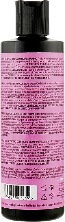 Бессульфатный шампунь для окрашенных волос - Crazy Color Extend Color Safe Shampoo — фото N2