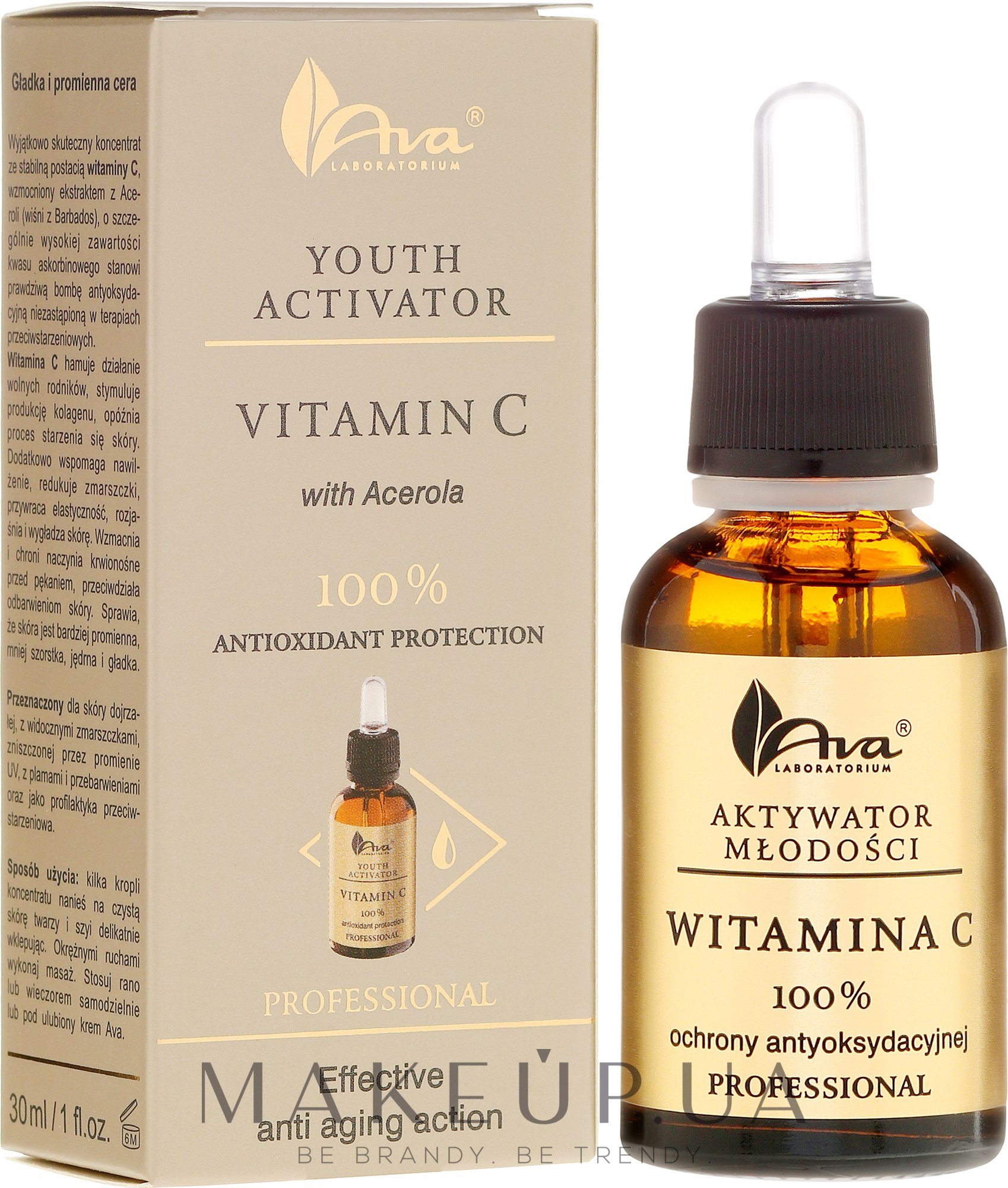 Активатор молодості з вітаміном С і ацеролой - Ava Laboratorium Youth Activator Vitamin З With Acerola — фото 30ml