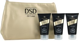 Духи, Парфюмерия, косметика Набор - Simone DSD De Luxe (sham/50ml + mask/50ml + serum/50ml + косметичка золотая)