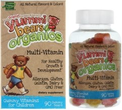 Парфумерія, косметика Органічні вітаміни для дітей - Hero Nutritionals Yummi Bears Organics Multi-Vitamin & Mineral Supports Healthy Growth & Development