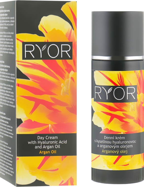 Денний крем з гіалуроновою кислотою і арганієвою олією - Ryor Day Cream With Hyaluronic Acid And Argan Oil — фото N1