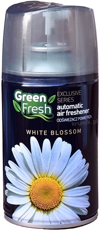 Сменный баллон для автоматического освежителя воздуха "Белый цветок" - Green Fresh Automatic Air Freshener White Blossom — фото N1