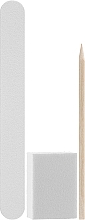 Набор одноразовый для маникюра 120/120, белый - Kodi Professional — фото N1