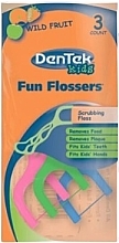 Детские флоссы с держателями, дикий фрукт - DenTek Kids Fun Flossers (пробник) — фото N1