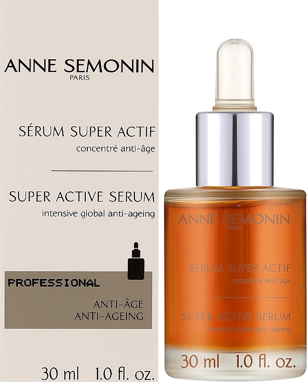 Антивікова сироватка для обличчя, зони декольте та шиї - Anne Semonin Super Active Serum — фото N2