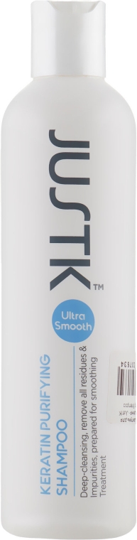 Кератиновий шампунь для глибокого очищення - JustK Keratin Purifying Shampoo — фото N1