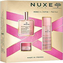 Набор - Nuxe Pink Fever (oil/50ml + micel/water/100ml + lip/balm/15g) — фото N1