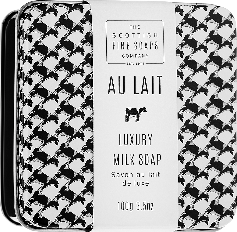 Мыло в банке - Scottish Fine Soaps Au Lait Luxury Milk Soap — фото N1