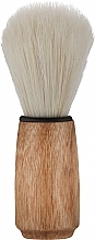 Помазок для гоління CS-169, 47 мм, світлий ворс/ручка фігурна дерев'яна - Cosmo Shop — фото N1