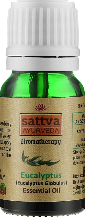 Эфирное масло "Эвкалипт" - Sattva Ayurveda Eucalyptus Essential Oil — фото N1