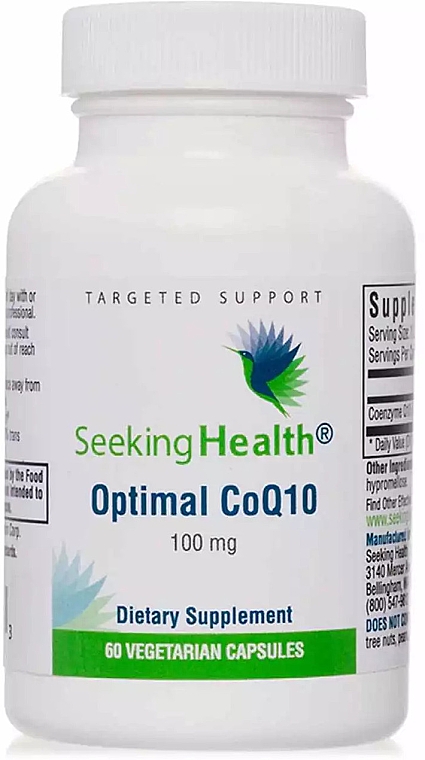 Пищевая добавка "Оптимал CoQ10" в капсулах - Seeking Health Optimal CoQ10 100mg — фото N1