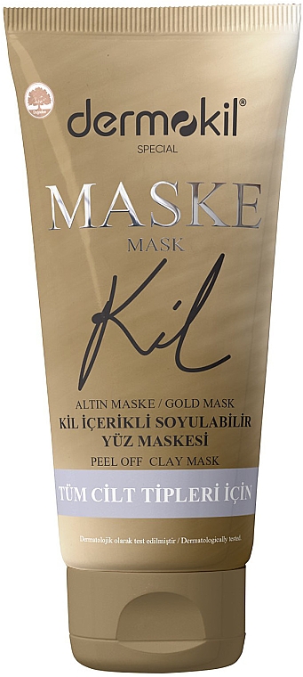 Маска-пленка для лица - Dermokil Peel Off Gold Clay Mask — фото N1