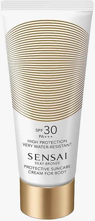 Солнцезащитный крем для тела SPF30 - Sensai Silky Bronze Protective Suncare Cream For Body SPF30 — фото N1