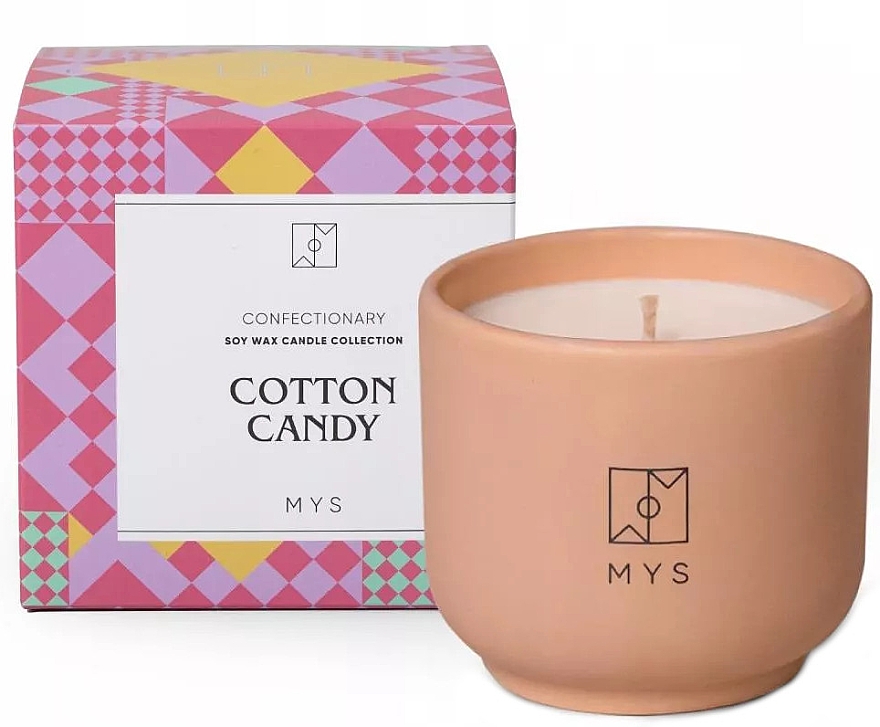 Соєва свічка "Цукрова вата" - Mys Cotton Candy Candle — фото N1
