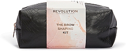 Подарочный набор для макияжа бровей, 8 предметов - Makeup Revolution Brow Shaping Kit With Bag Gift Set — фото N2