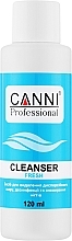 Засіб для видалення липкого шару, дезінфекції та знежирення нігтів - Canni Cleanser Fresh — фото N1