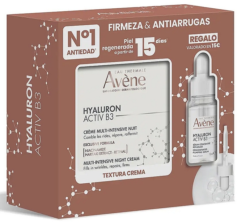 Набор - Avene Hyaluron Activ B3 (f/ser/10ml + f/cream/50ml) — фото N1